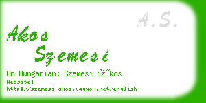 akos szemesi business card